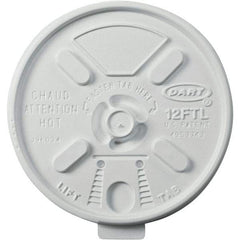 DART - Foam Lids for 10-14 oz Foam Cups - White - Eagle Tool & Supply