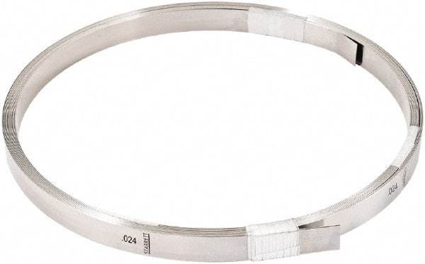 Starrett - Feeler Stock Rolls Thickness (Decimal Inch): 0.0240 Overall Length (Meters): 7.60 - Eagle Tool & Supply