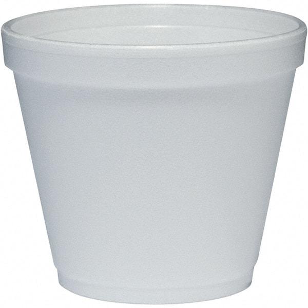 DART - Foam Food Containers, Foam, 8 oz - White - Eagle Tool & Supply