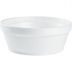 DART - Foam Food Containers, Foam, 8 oz - White - Eagle Tool & Supply