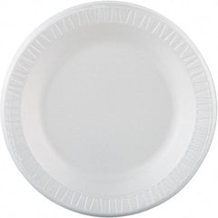 DART - Foam Dinnerware Plate, 10-1/4" - White - Eagle Tool & Supply