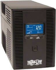 Tripp-Lite - 15 Amp, 1,500 VA, Tower Mount Line Interactive Backup Uninterruptible Power Supply - Backup 7-1/2 min with Full Load & 24 min with Half Load, 120 VAC Input & Output, 810 Watt Output, 1 Phases, 8 Outlets - Eagle Tool & Supply
