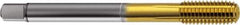 Guhring - M8x1.25 Metric 6HX D9/D10 Thread Limit Semi-Bottoming Thread Forming Tap - Cobalt, TiN Finish, 90mm OAL, Right Hand Thread, Series 923 - Exact Industrial Supply