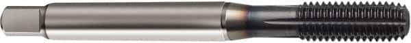 Guhring - M9x1.00 Metric Fine 6HX D7/D8 Thread Limit Semi-Bottoming Thread Forming Tap - Powdered Metal High Speed Steel, TiCN Finish, 90mm OAL, Right Hand Thread, Series 1272 - Eagle Tool & Supply
