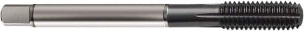 Guhring - M12x1.50 Metric Fine 6HX D8/D9 Thread Limit Semi-Bottoming Thread Forming Tap - Powdered Metal High Speed Steel, TiCN Finish, 100mm OAL, Right Hand Thread, Series 1273 - Eagle Tool & Supply