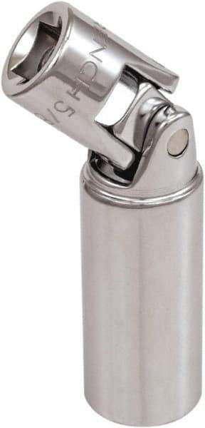 GearWrench - 13/16", 3/8" Drive, Spark Plug Hand Socket - 6 Points, 2-3/4" OAL, Alloy Steel, Full Polish Finish - Eagle Tool & Supply