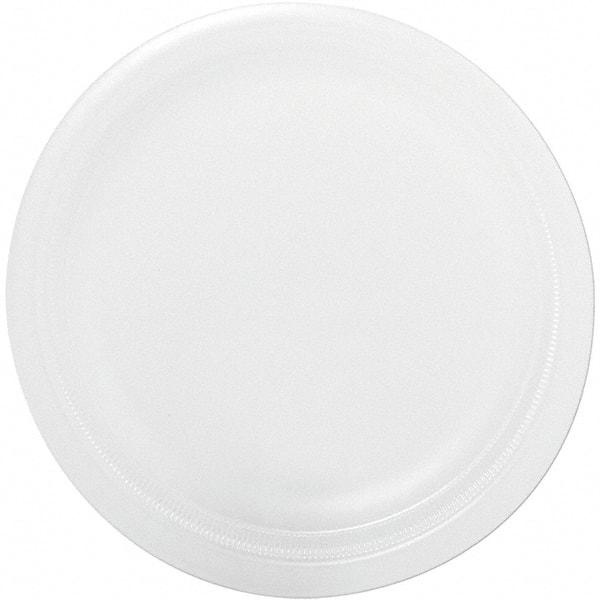 DART - Foam Dinnerware, Plate, 9" - White - Eagle Tool & Supply