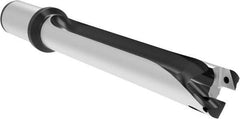 Allied Machine and Engineering - Series 29, 29 to 31.99mm Diam, 1-1/4" Diam Straight Shank with Flange, Straight Flute Spade Drill - 12-19/32" Max Depth, 16-19/32" OAL, Long Length, Through Coolant - Eagle Tool & Supply