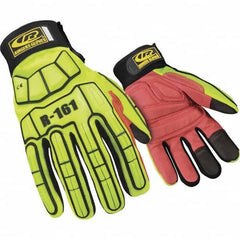 Ringers Gloves - Size L (10) Spandex High Visibility Work Gloves - Eagle Tool & Supply