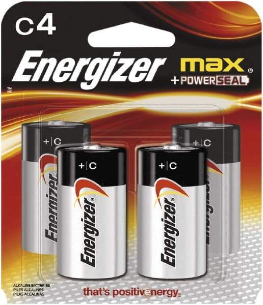 Energizer - Size C, Alkaline, Standard Battery - 1.5 Volts - Eagle Tool & Supply
