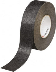 Ability One - Black Solid Color Anti-Slip Vinyl Tape - 1" Wide x 60' Long x 0.036" Thick, General Traffic - Eagle Tool & Supply