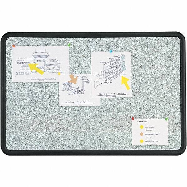Quartet - 24" High x 36" Wide Fabric Bulletin - High-Density Foam, Includes Mounting Kit - Eagle Tool & Supply