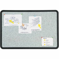 Quartet - 24" High x 36" Wide Fabric Bulletin - High-Density Foam, Includes Mounting Kit - Eagle Tool & Supply