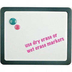 Universal One - 12.88" High x 15.88" Wide Dry Erase - Melamine, Includes (3) Magnets & (2) Cubicle Attachment Pins - Eagle Tool & Supply