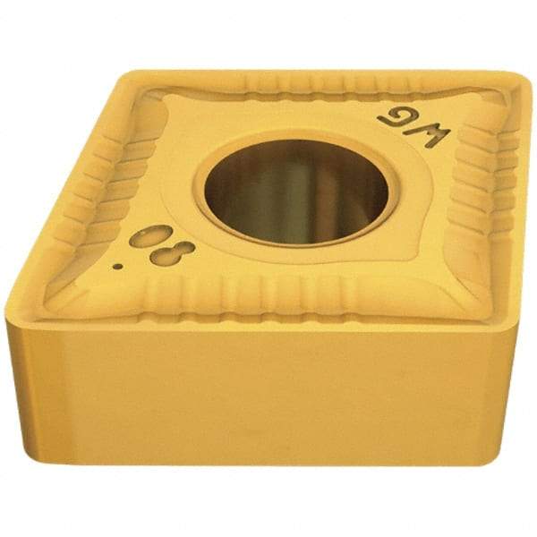 Iscar - CNMG432 WG Grade IC428 Carbide Turning Insert - TiC/Al2O3 Finish, 80° Diamond, 1/2" Inscr Circle, 3/16" Thick, 1/32" Corner Radius - Eagle Tool & Supply