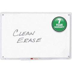 Quartet - 23" High x 36" Wide Fabric Bulletin - Laminate, Includes Dry-Erase Marker & Mounting Kit - Eagle Tool & Supply
