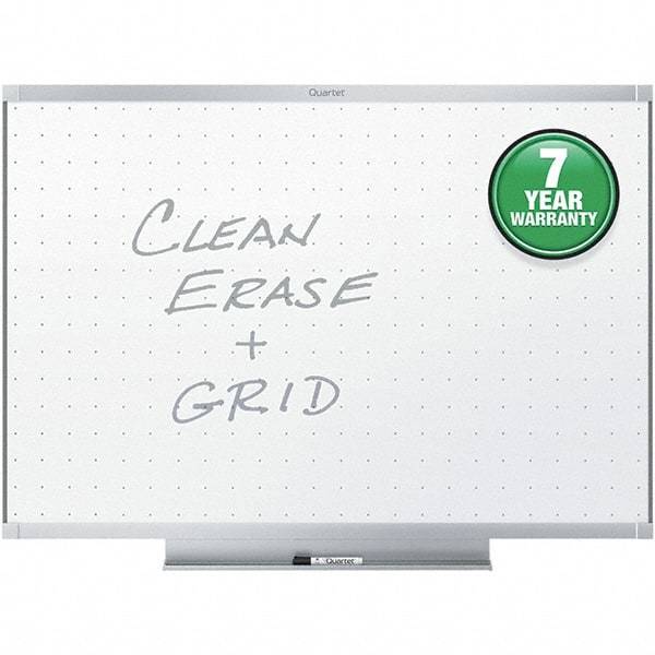 Quartet - 36" High x 48" Wide Dry Erase - Aluminum Frame, Includes Dry-Erase Marker & Mounting Kit - Eagle Tool & Supply