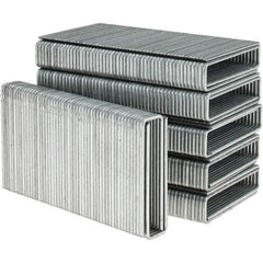 Freeman - 2" Long x 1/2" Wide, 15.5 Gauge Crowned Construction Staple - Steel, Galvanized Finish, Chisel Point - Eagle Tool & Supply