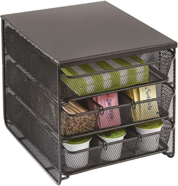 Safco - Coffee Pod Organizer - Hospitality Organizer, Black - Eagle Tool & Supply