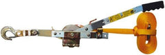 Maasdam - 2,000 Lb Lifting Capacity, 10' Lift Height, Strap Hoist - Made from Strap - Eagle Tool & Supply