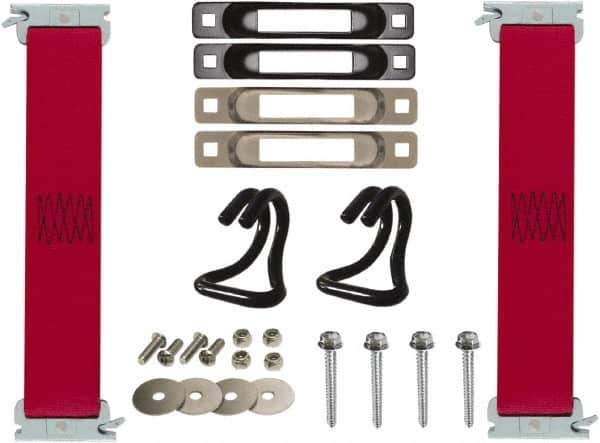 Snap-Loc - 1' Long x 2" Diam, Red Tie Down Strap Kit - Eagle Tool & Supply