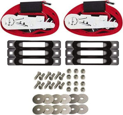 Snap-Loc - 16' Long x 2" Diam, Red Tie Down Strap Kit - Eagle Tool & Supply