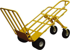 Snap-Loc - 1,000 Lb Capacity 64" OAH Hand Truck - Loop Handle, Steel, Pneumatic Wheels - Eagle Tool & Supply