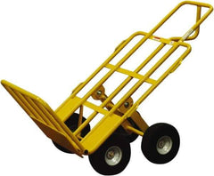 Snap-Loc - 750 Lb Capacity 52" OAH Hand Truck - Loop Handle, Steel, Pneumatic Wheels - Eagle Tool & Supply