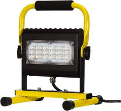 Probuilt Lighting - 120 Volt, 30 Watt, Electric, LED Portable Floor Work Light - 1,524mm Cord, 1 Head, 3,000 Lumens, Aluminum, 12" Long x 8-1/2" Wide x 8" High - Eagle Tool & Supply