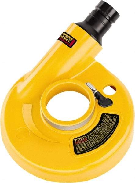 DeWALT - 7" Diam Angle & Disc Grinder Surfacing Shroud - For Use with DWE4517, DWE4519, DWE4557, DWE4559N, DWE4599CN, D28499X, DWE4597, DWE4597N & DWE4599N - Eagle Tool & Supply