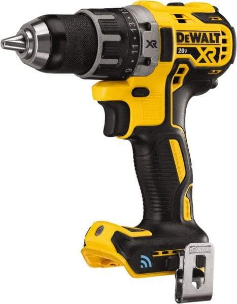 DeWALT - 20 Volt 1/2" Chuck Pistol Grip Handle Cordless Drill - 0-2000 RPM, Keyless Chuck, Reversible, Lithium-Ion Batteries Not Included - Eagle Tool & Supply