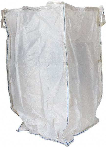Vestil - 8 Lb Load Capacity, 2-7/8 Cu Yd, Polypropylene Fabric Hopper - 36" Wide x 36" Long x 63" High, White - Eagle Tool & Supply