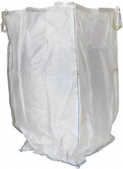 Vestil - 8 Lb Load Capacity, 2-7/8 Cu Yd, Polypropylene Fabric Hopper - 36" Wide x 36" Long x 63" High, White - Eagle Tool & Supply