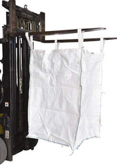 Vestil - 6 Lb Load Capacity, 1-7/8 Cu Yd, Polypropylene Fabric Hopper - 36" Wide x 36" Long x 55" High, White - Eagle Tool & Supply