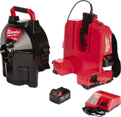 Milwaukee Tool - 18V Battery Battery Drain Cleaning Machine - For 1-1/4" to 4" Pipe - Eagle Tool & Supply