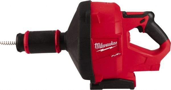 Milwaukee Tool - 18V Battery Battery Drain Cleaning Machine - For 3" Pipe, 35' Cable - Eagle Tool & Supply