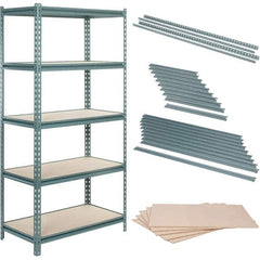 Value Collection - 36" Wide, 36 High, Open Shelving Accessory/Component - Particle Board, Use with Boltless Storage Rack - Eagle Tool & Supply