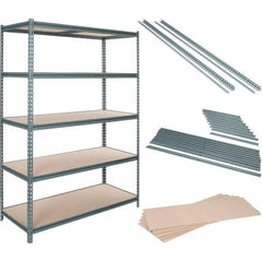 Value Collection - 60" Wide, 36 High, Open Shelving Accessory/Component - Particle Board, Use with Boltless Storage Rack - Eagle Tool & Supply