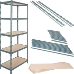 Value Collection - 72" Wide, 36 High, Open Shelving Accessory/Component - Particle Board, Use with Boltless Storage Rack - Eagle Tool & Supply
