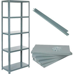Value Collection - 36" Wide, 1-15/16 High, Open Shelving Accessory/Component - 14 Gauge Steel, Powder Coat Finish, Use with High Capacity Storage Racks - Eagle Tool & Supply
