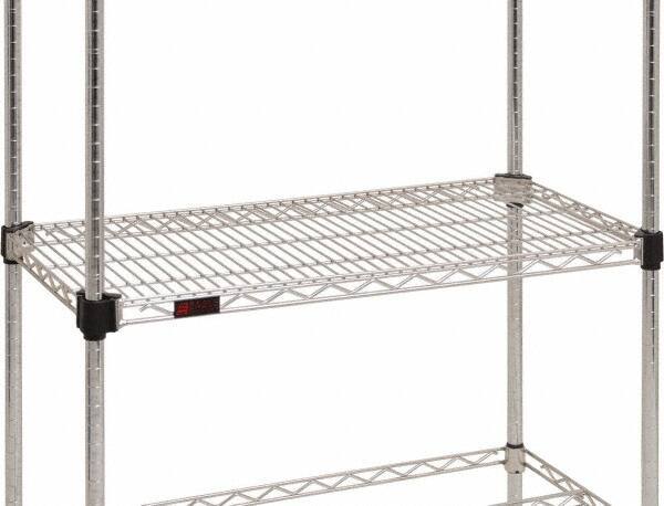 Eagle MHC - 42" Wide, 1-1/8 High, Open Shelving Accessory/Component - Steel Chrome Plated, Chrome Finish, 21" Deep, Use with Eagle MHC Shelving - Eagle Tool & Supply
