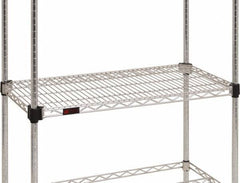 Eagle MHC - 42" Wide, 1-1/8 High, Open Shelving Accessory/Component - Steel Chrome Plated, Chrome Finish, 21" Deep, Use with Eagle MHC Shelving - Eagle Tool & Supply