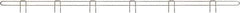 Eagle MHC - 72" Wide, 1 High, Open Shelving Accessory/Component - Steel Chrome Plated, Chrome Finish, 1/4" Deep, Use with Eagle MHC Shelving - Eagle Tool & Supply