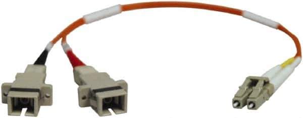 Tripp-Lite - 1' Long, LC/SC Computer Cable - Black, Male x Female - Eagle Tool & Supply