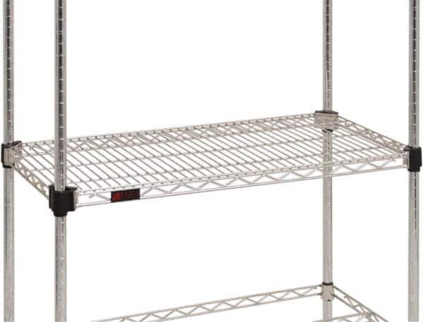 Eagle MHC - 72" Wide, 14 High, Open Shelving Accessory/Component - Steel Chrome Plated, Chrome Finish, Use with Eagle MHC Shelving - Eagle Tool & Supply