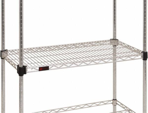 Eagle MHC - 60" Wide, 18 High, Open Shelving Accessory/Component - Steel Chrome Plated, Chrome Finish, Use with Eagle MHC Shelving - Eagle Tool & Supply