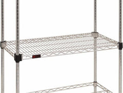 Eagle MHC - 60" Wide, 18 High, Open Shelving Accessory/Component - Steel Chrome Plated, Chrome Finish, Use with Eagle MHC Shelving - Eagle Tool & Supply
