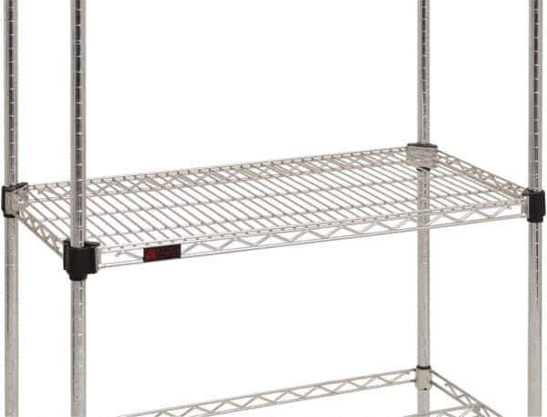 Eagle MHC - 48" Wide, 14 High, Open Shelving Accessory/Component - Steel Chrome Plated, Chrome Finish, Use with Eagle MHC Shelving - Eagle Tool & Supply