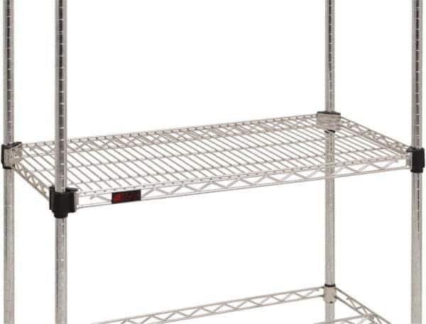 Eagle MHC - 42" Wide, 14 High, Open Shelving Accessory/Component - Steel Chrome Plated, Chrome Finish, Use with Eagle MHC Shelving - Eagle Tool & Supply