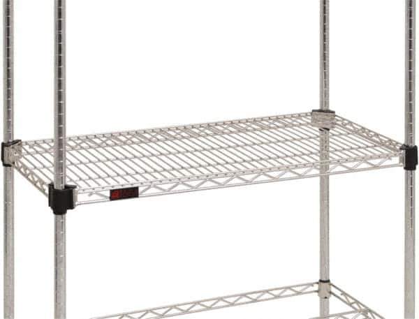 Eagle MHC - 24" Wide, 18 High, Open Shelving Accessory/Component - Steel Chrome Plated, Chrome Finish, Use with Eagle MHC Shelving - Eagle Tool & Supply